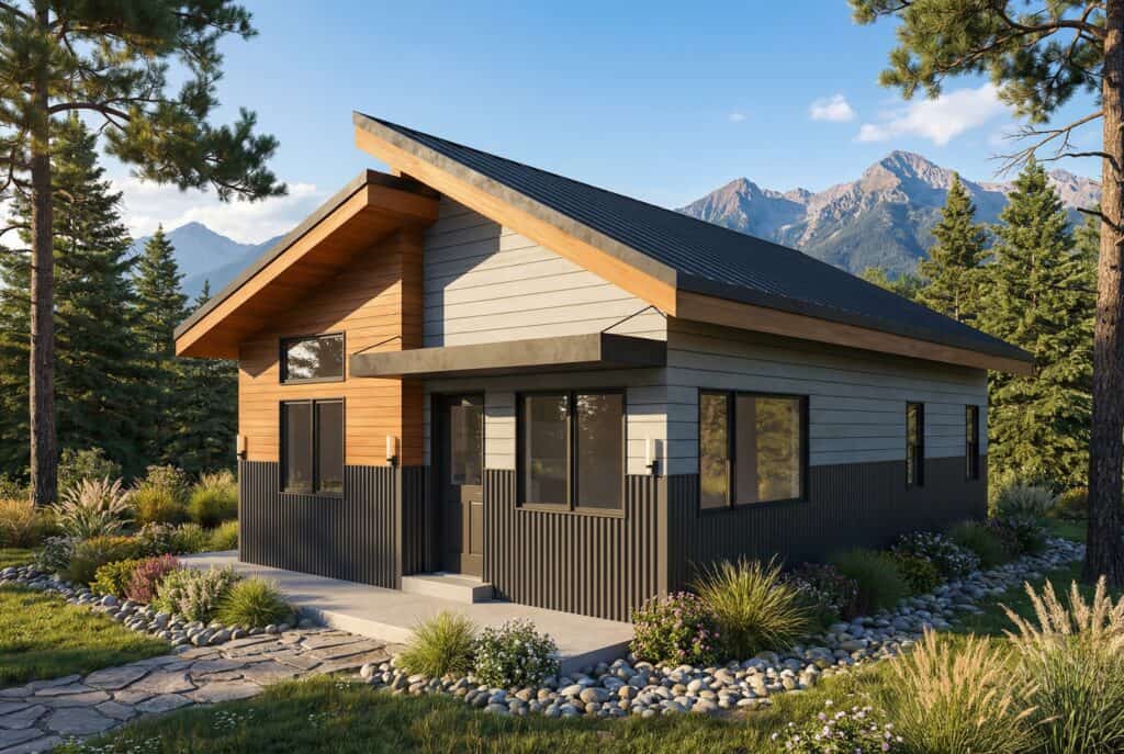 Panelized floor plans for efficient construction and customization.