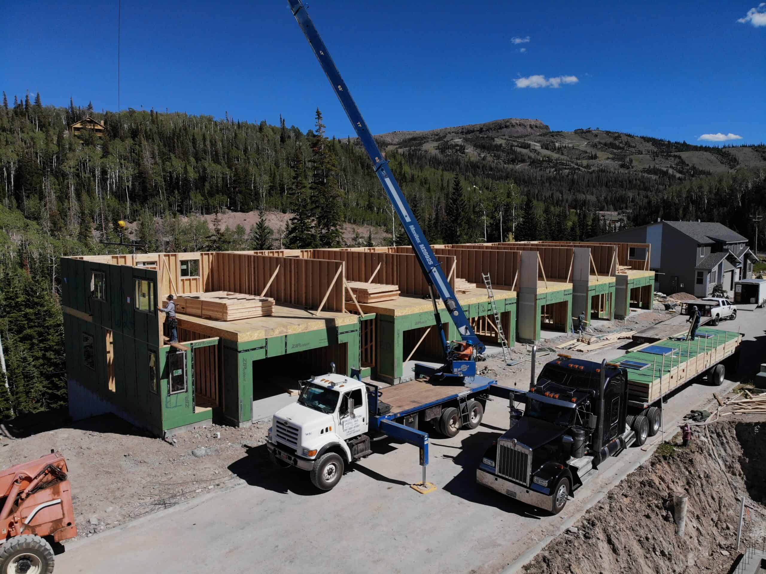 multi-unit panelized kit homes project underway with zip kit homes
