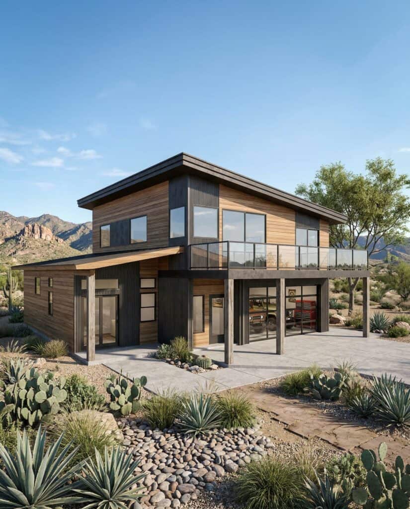 Zip Kit Home in Mesa with contemporary design and large windows.