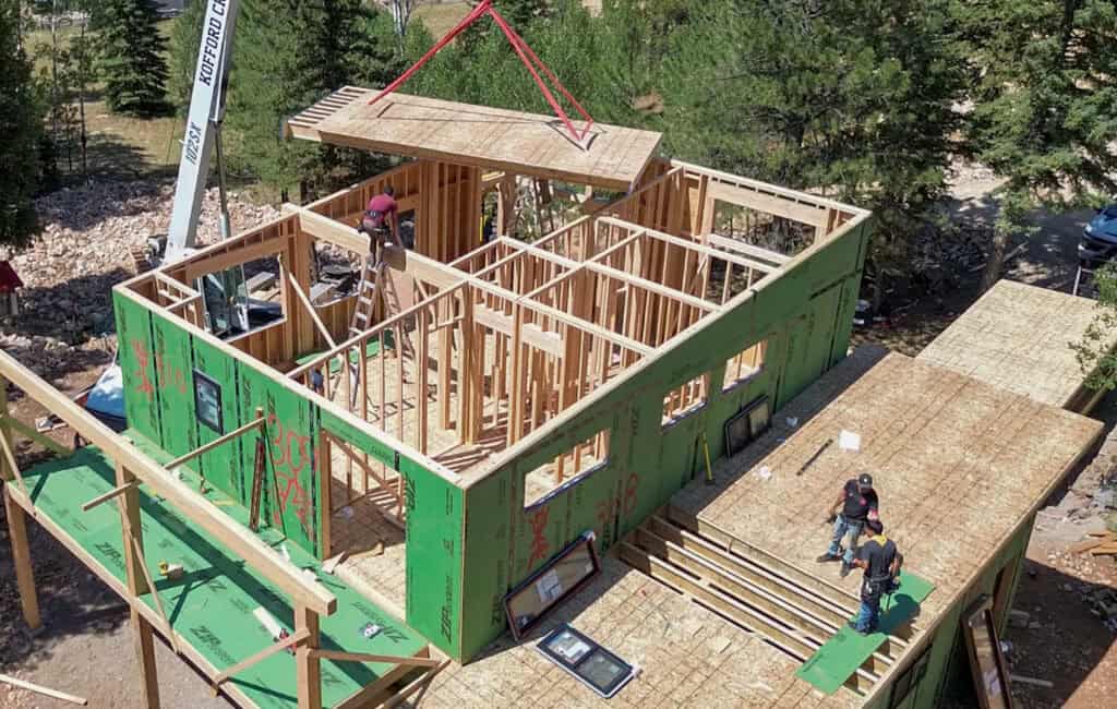 Bozeman by Zip Kit Homes under construction