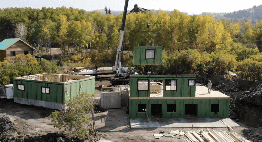 Moab floor plan by Zip Kit Homes under construction
