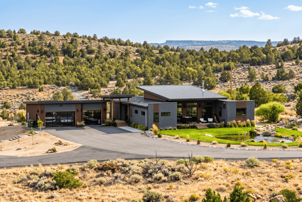 Modern Zip Kit Home with sleek design in a scenic desert landscape.