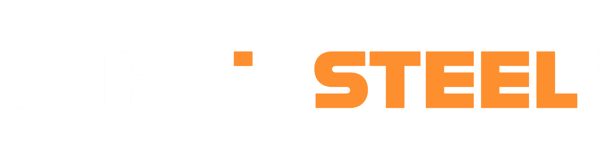 Zip Kit Steel logo with white and orange