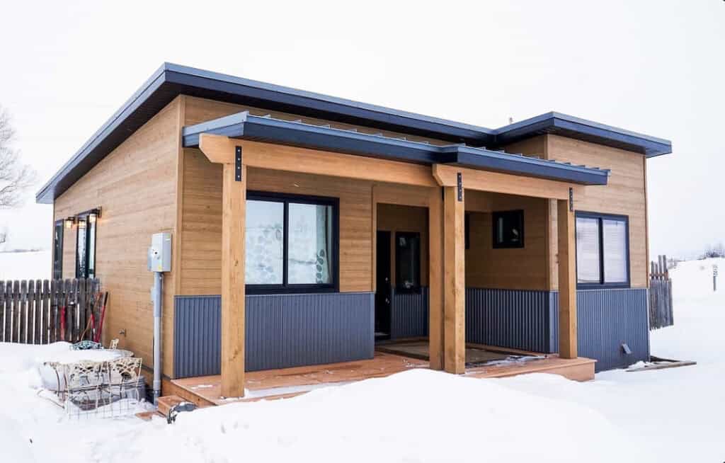 Sequoia project highlight showing a home with wood and metal siding