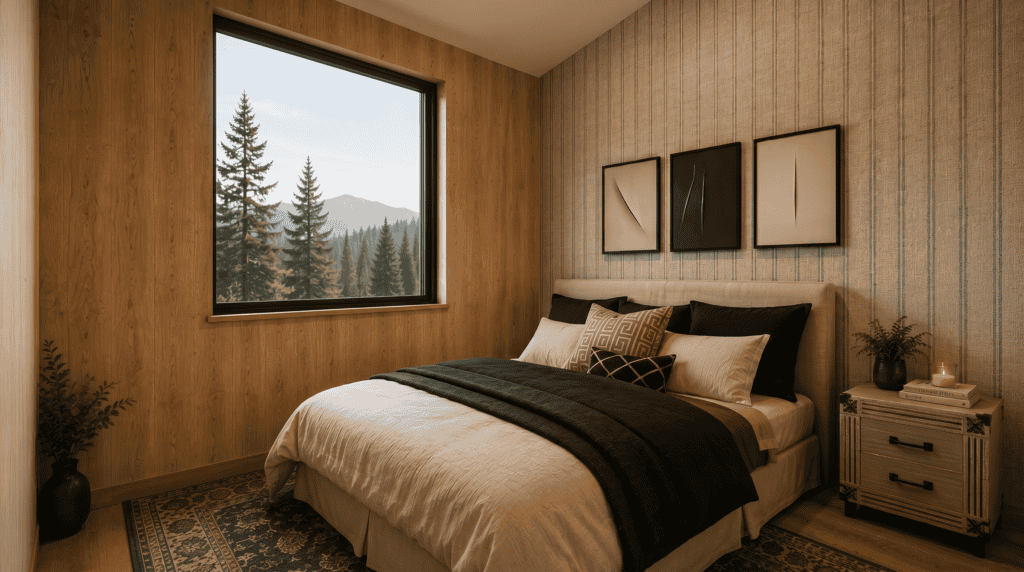 Gallatin II second bedroom. Modular homes made by Zip Kit Homes.