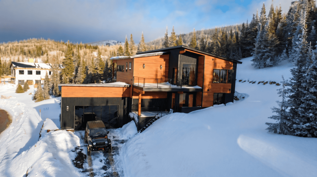 Completed Kolob panelized Kit home in Brianhead utah