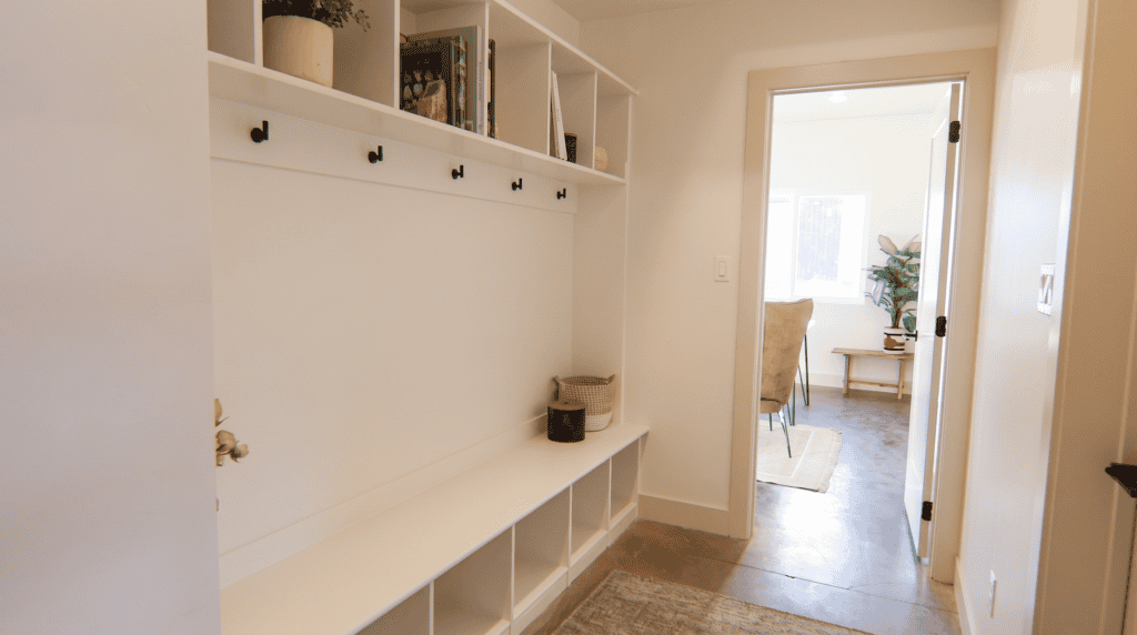 Columbia Floor plan Mudroom in Kit Home by Zip Kit Homes.