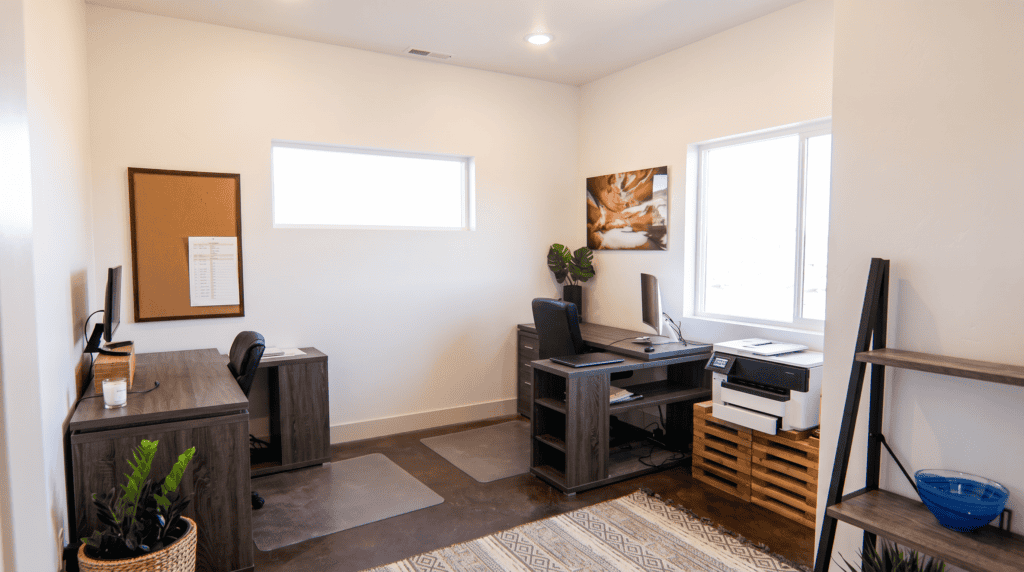 Zip Kit homes Columbia floor plan bedroom.