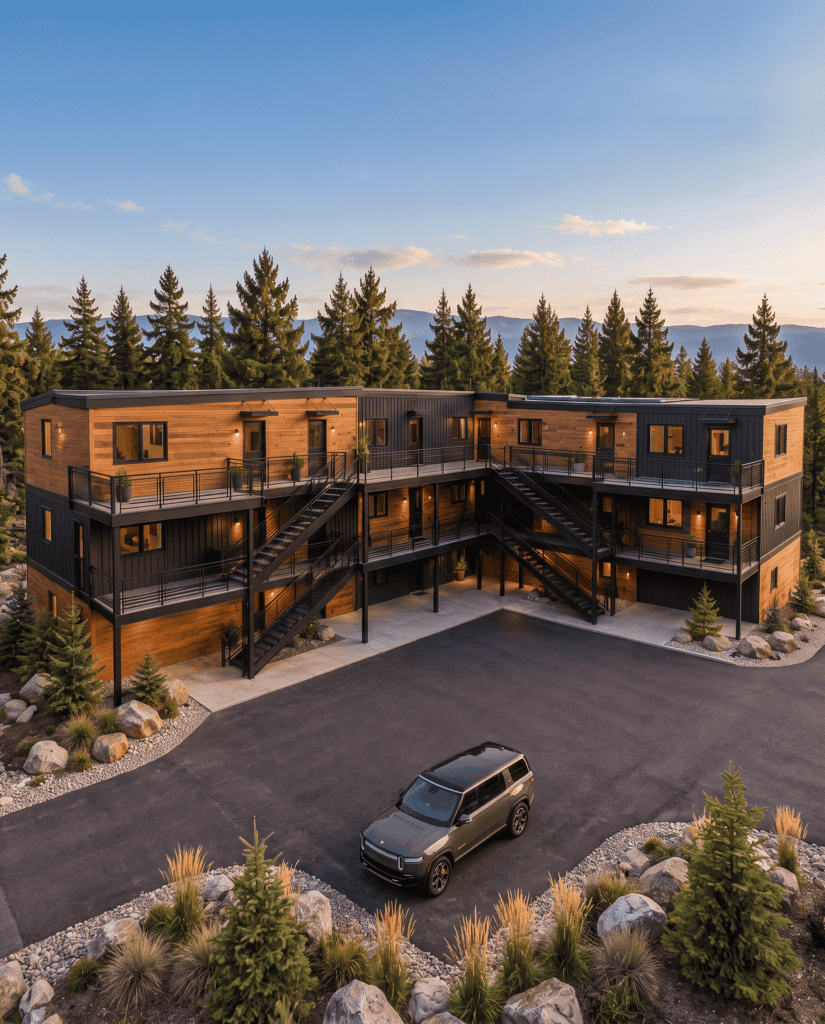 Chaps Dakota Housing Project by Zip Kit Homes and Mountain Valley Prefab.