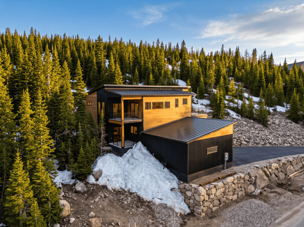 Sunset Lodge Panelized kit home by Zip Kit homes.