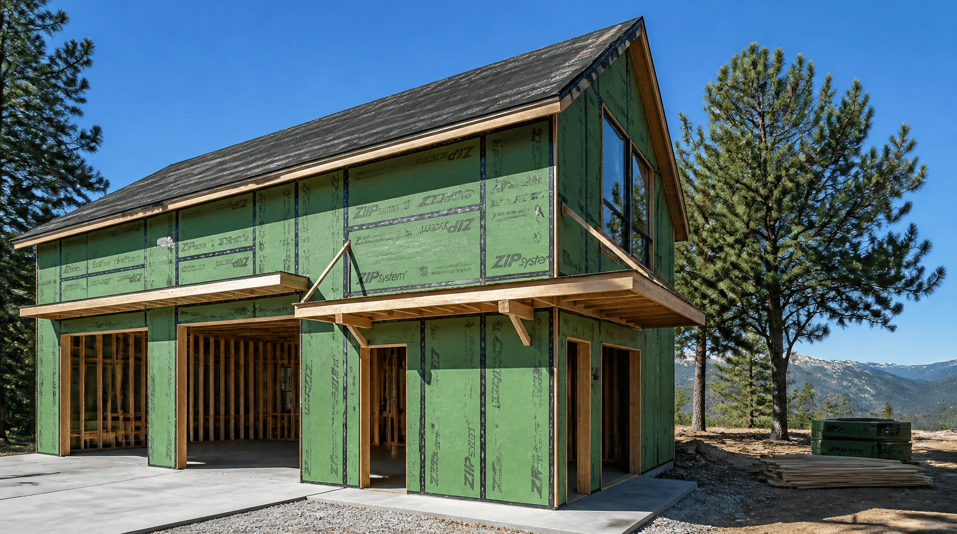 Apache Kit Home from Zip Kit Homes. Unfinished.