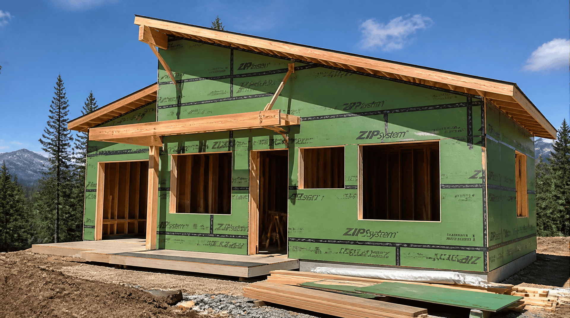 Bridger Kit Home from Zip Kit Homes. Unfinished.