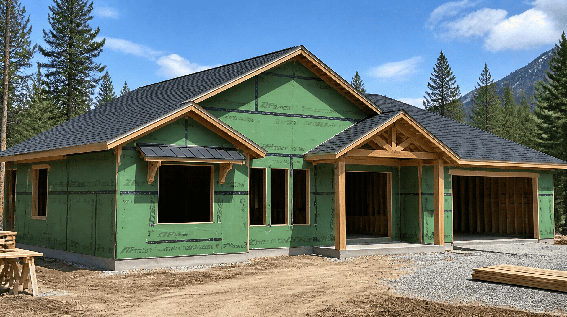 Cedar Kist Home from Zip Kit Homes. Unfinished.