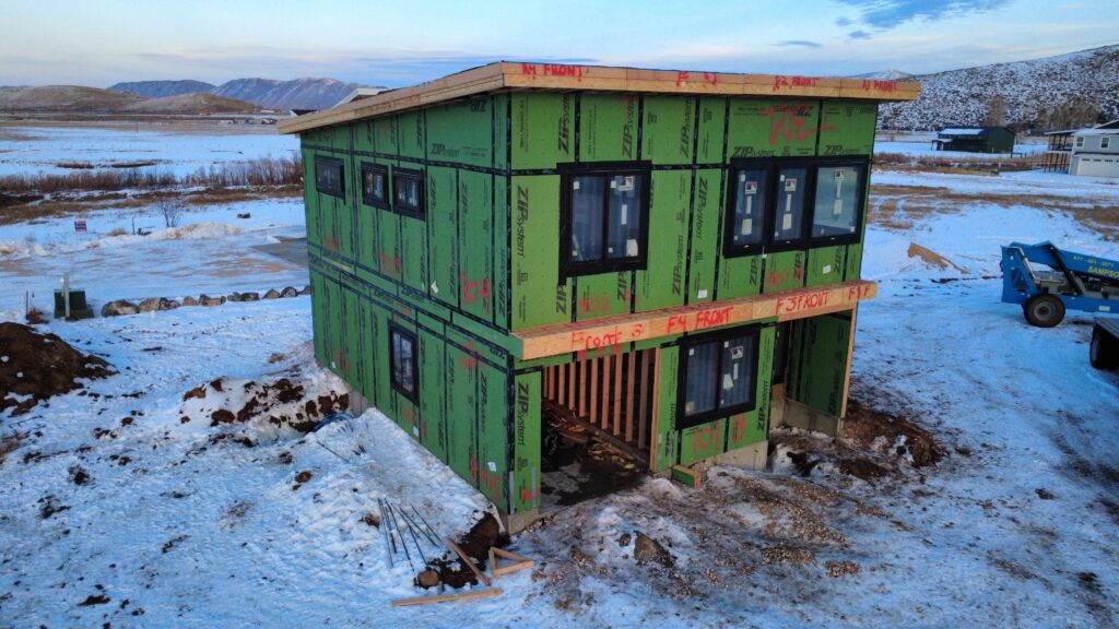 Bozeman Kit Home from Zip Kit Homes. Unfinished.